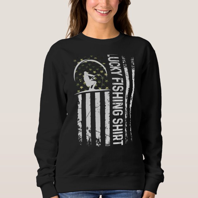 Spaß beim Angeln Sweatshirt (Vorderseite)