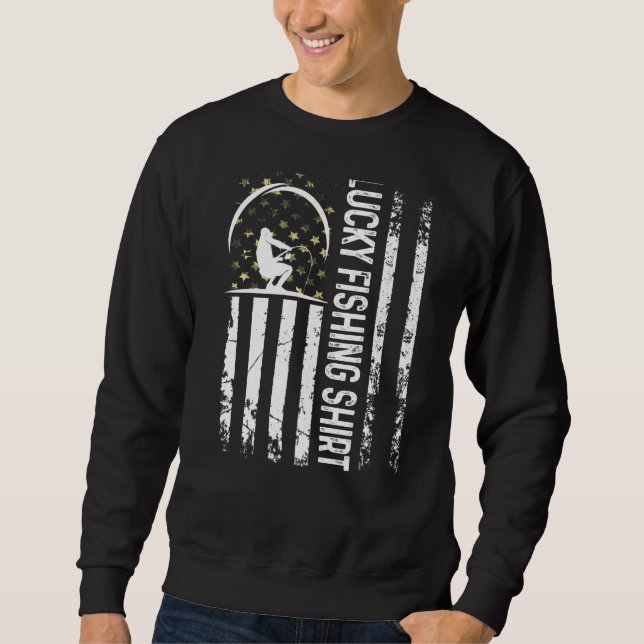Spaß beim Angeln Sweatshirt (Vorderseite)
