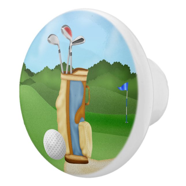 Spaß beim Golfball Wohngestaltung ziehen Keramikknauf (Rechts)