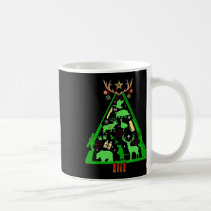 Spaß beim Jagen von Hirschen und Elchjäger Weihnac Kaffeetasse