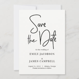 Spaß beim Schreiben der Save The Date Karte