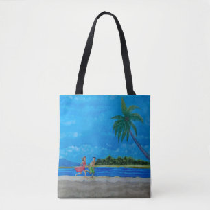 Spaß beim Sonnenlauf Tasche
