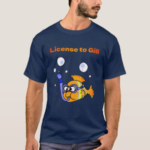 Spaß beim Tauchen Fanfarendesign T-Shirt
