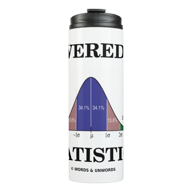Spaß "Bell Curve Stats" mit Unterstützung der Stat Thermosbecher (Vorderseite)