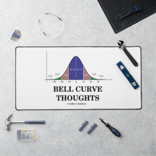 Spaß "Bell Curve Threads Statistics" Schreibtischunterlage