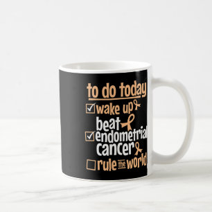 Spaß besiegt Gebärmutterkrebs, beherrsche die Welt Kaffeetasse