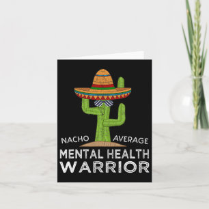 Spaß-Bewusstsein Mental Health Warrior Karte
