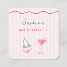 Spaß Bikinis Martinis Junggesellinnenabschied QR-C