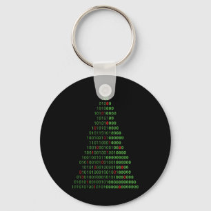 Spaß Binary Christmas Tree Computer Programmierer  Schlüsselanhänger