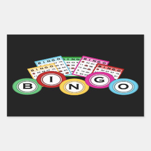 Spaß-Bingoliebhaber, die Aufkleber spielen