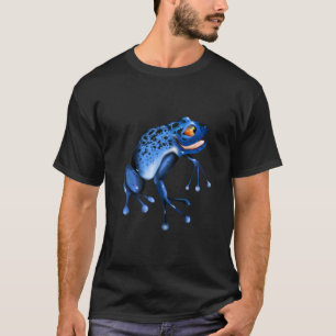 Spaß-blauer Frosch-T - Shirt
