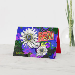 Spaß Blume farbenfrohe Attraktion Karte