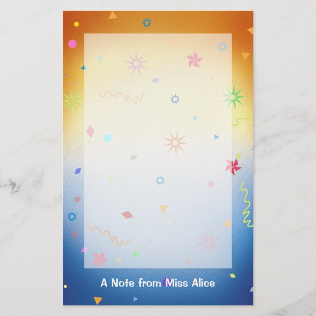 Spaß-Briefpapier Briefpapier (Vorderseite)