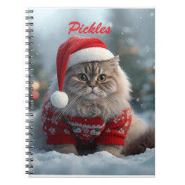 Spaß British Shorthair Cat Weihnachten Personalisi Notizblock