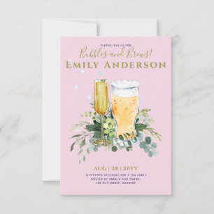 Spaß Bubbles n Brews Beer Champers Brautparty