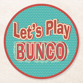 Spaß Bunco Untersetzer - lassen Sie uns Bunco