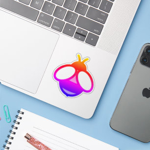 Spaß bunt Biene einfaches Design Aufkleber