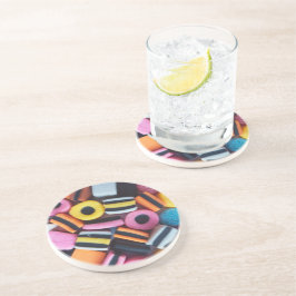 Spaß, bunt, Süßigkeiten allerlei Getränkeuntersetzer