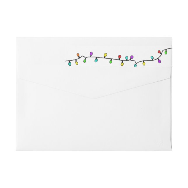 Spaß-bunter Weihnachtslicht-Feiertag (Rückseite)