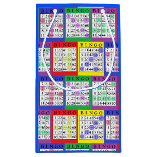 Spaß buntes BINGO kardiert Geschenk-Tasche Kleine Geschenktüte