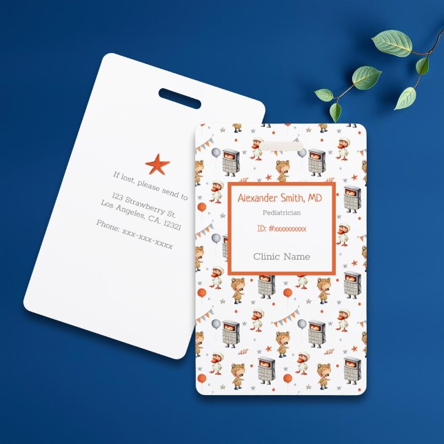 Spaß Cartoon Kinder in Kostümen Pädiatrischer Arzt Ausweis (Von Creator hochgeladen)