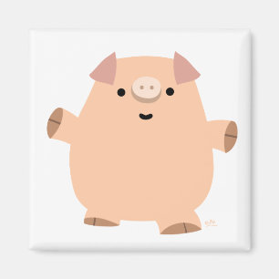Spaß-Cartoon-Schweinmagnet Magnet