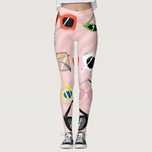 Spaß Cartoon: Trendy Sunglassensammlung Leggings