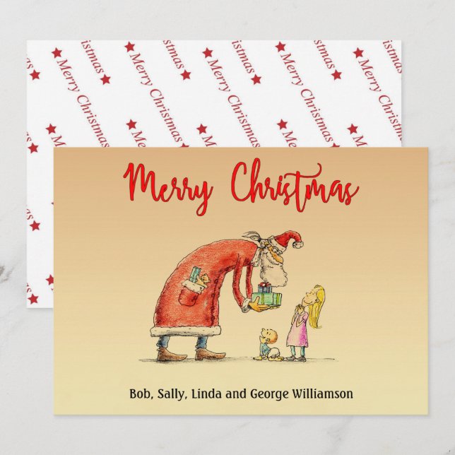 Spaß Cartoon Weihnachtsgeschenke Weihnachten (Vorne/Hinten)