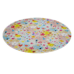 Spaß-Cartoonmuster Schneidebrett