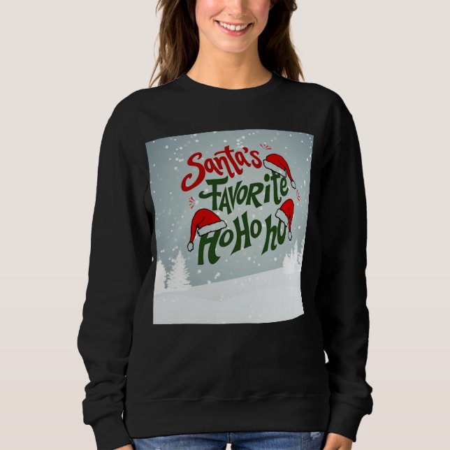 Spaß & Cheeky Weihnachten Sweatshirt (Vorderseite)