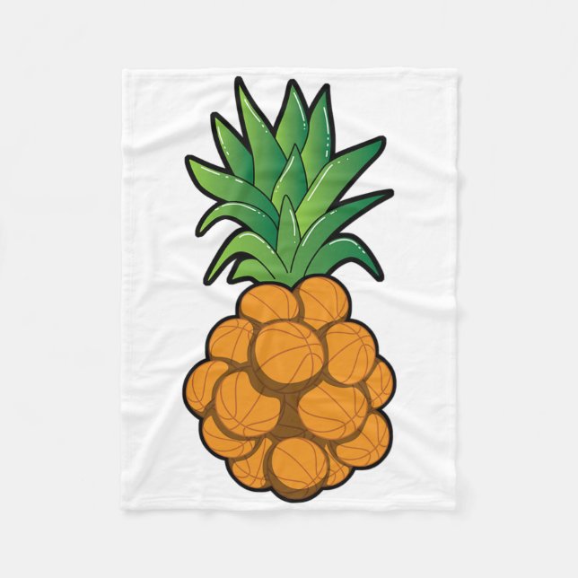 Spaß Cooles Ananas Design - Grafik - C Fleecedecke (Vorderseite)