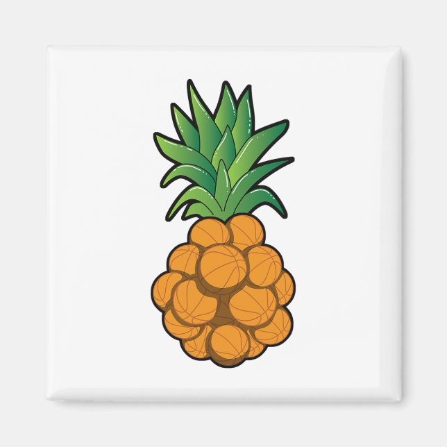 Spaß Cooles Ananas Design - Grafik - C Magnet (Vorne)
