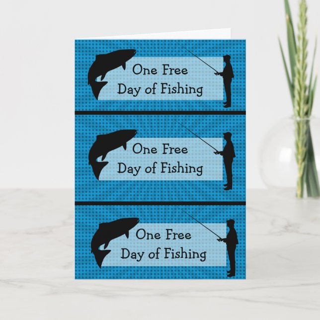Spaß-Coupons für den Fang von Fischen Karte (Vorderseite)