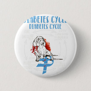 Spaß Dackel Diabetischer Lebenszyklus Diabetes Awa Button