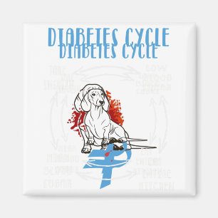 Spaß Dackel Diabetischer Lebenszyklus Diabetes Awa Magnet