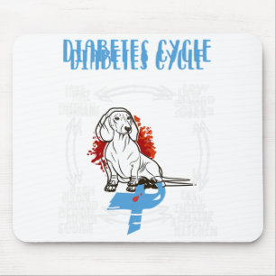 Spaß Dackel Diabetischer Lebenszyklus Diabetes Awa Mousepad