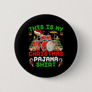 Spaß Das ist mein Weihnachts-Pajama-Trommel-Kit We Button