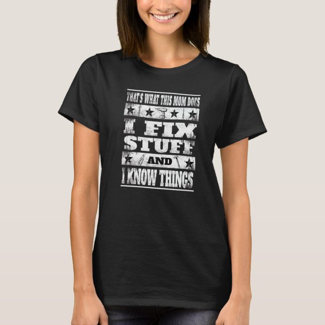 Spaß, das, was diese Mama macht, repariere ich Din T-Shirt (Vorderseite)