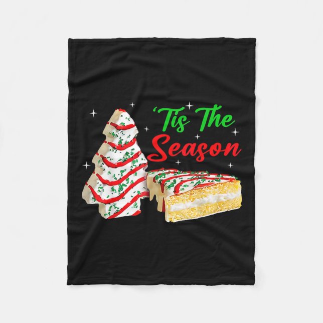 Spaß das Weihnachts-Weihnachtsbaum Cakes Debbie Fleecedecke (Vorderseite)
