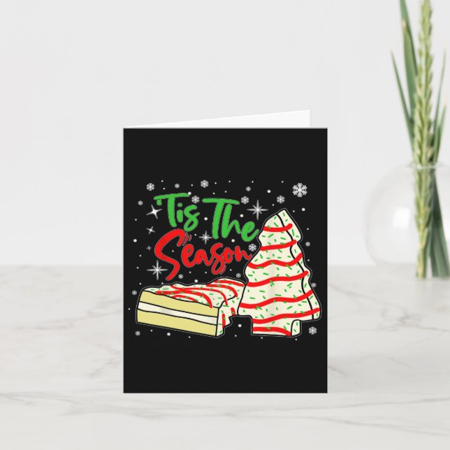 Spaß Das Weihnachtsbaum Cakes Deb der Jahreszeit Karte (Vorderseite)