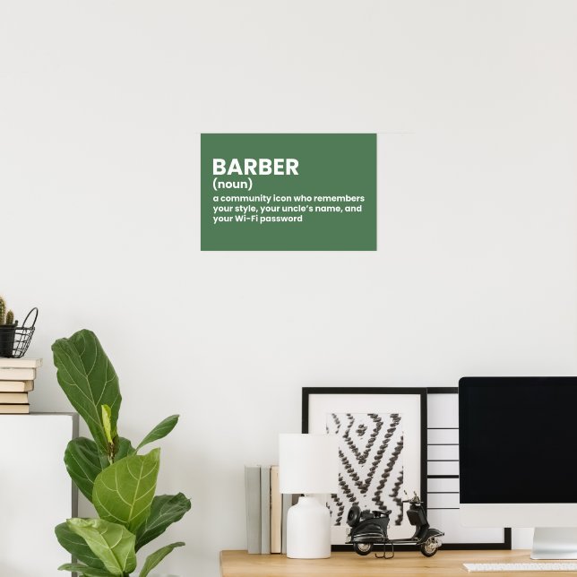 Spaß-Definition-Poster Poster (Heimbüro)