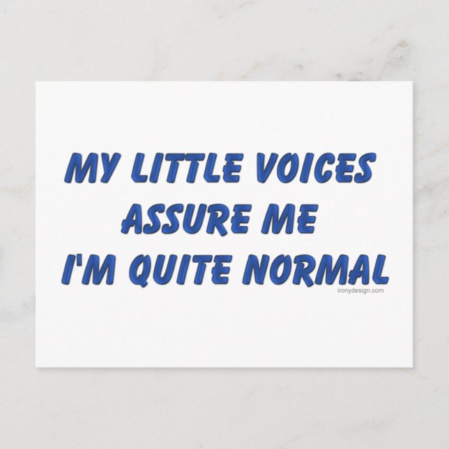 Spaß der Anhörungen Postkarte (Vorderseite)