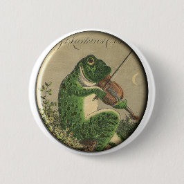 Spaß, der Frosch-Knopf fiedelt Button