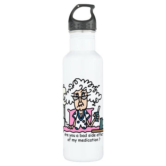 Spaß der Nebenwirkungen Trinkflasche (Vorderseite)