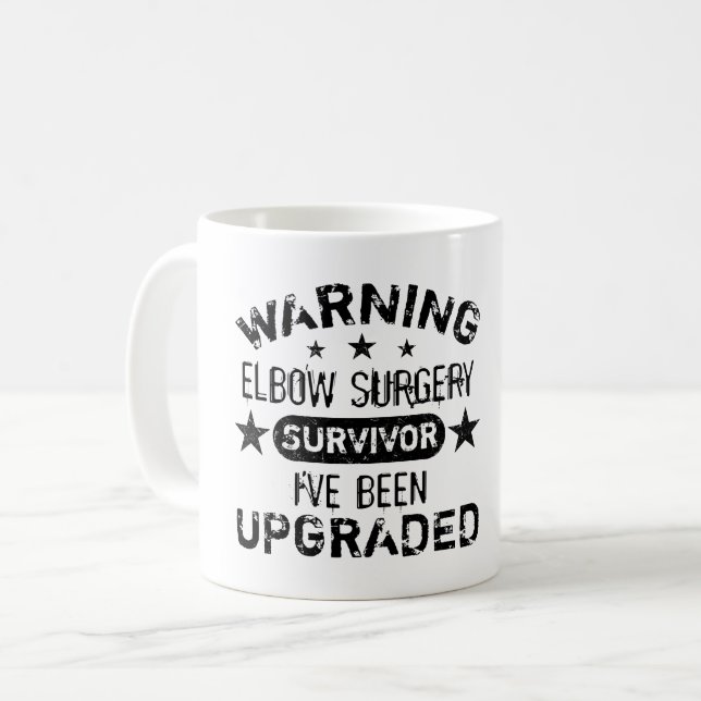 Spaß der Operation von Elbow aktualisiert Kaffeetasse (Vorderseite Links)