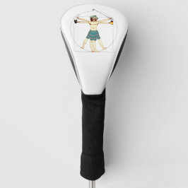 Spaß, der Vitruvian Mann durch Leonardo da Vinci Golf Headcover