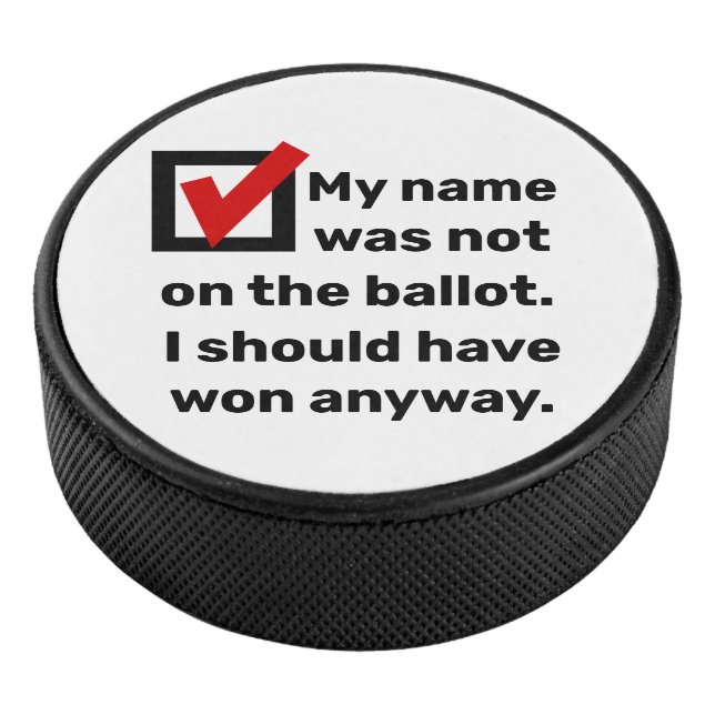 Spaß der Wahlen 2024 Eishockey Puck (3/4)