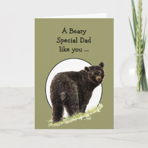 Spaß des Bärenvatertages für den Beary Special Vat Karte
