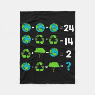 Spaß des Mathematiklehrers Tag der Erdordnung Fleecedecke