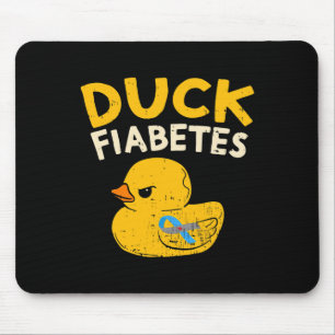 Spaß Diabetes Bewusstsein I Duck Fiabetes I Cool R Mousepad
